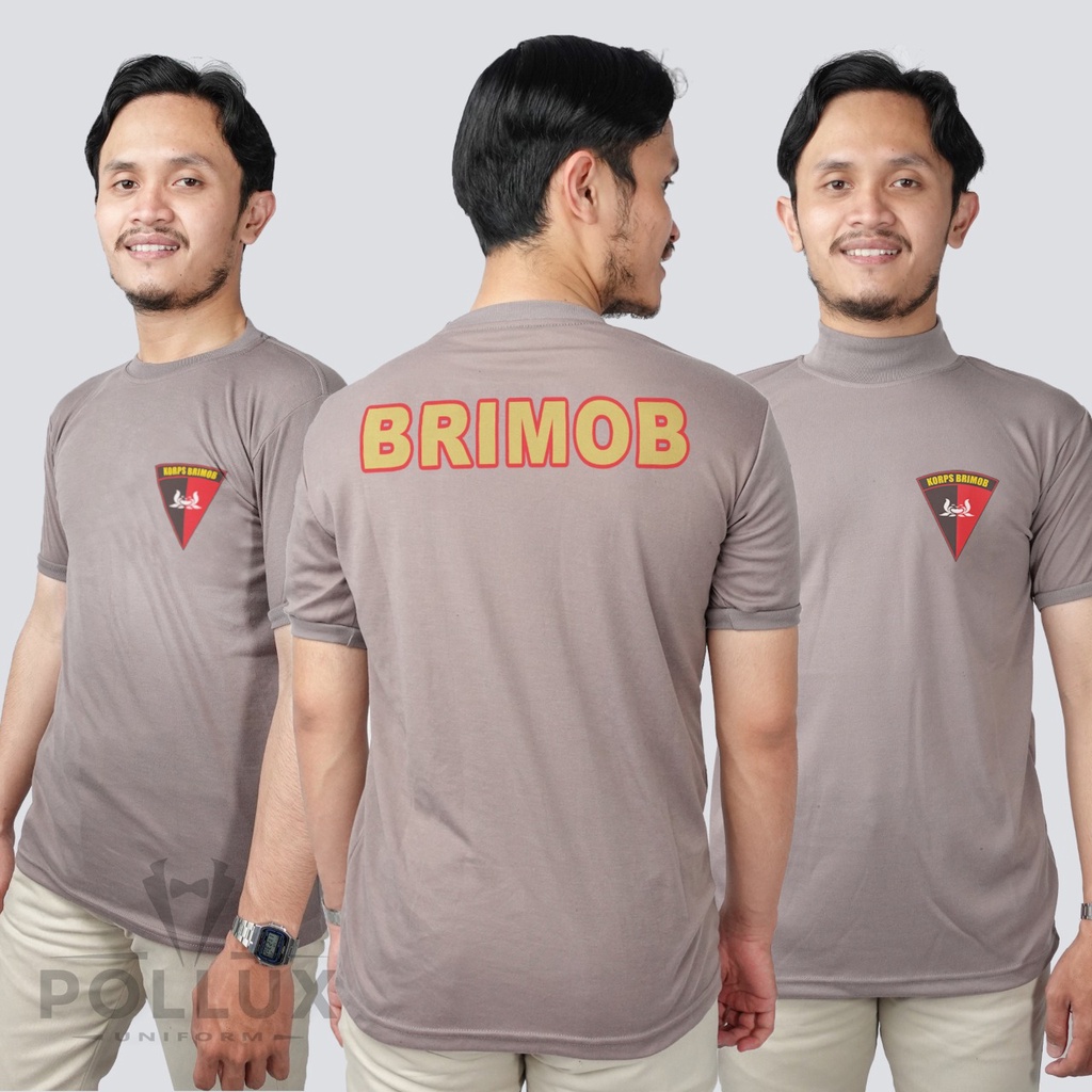 Kaos Dalam Brimob / Dinas Brimob Lengan Pendek model Slimfit