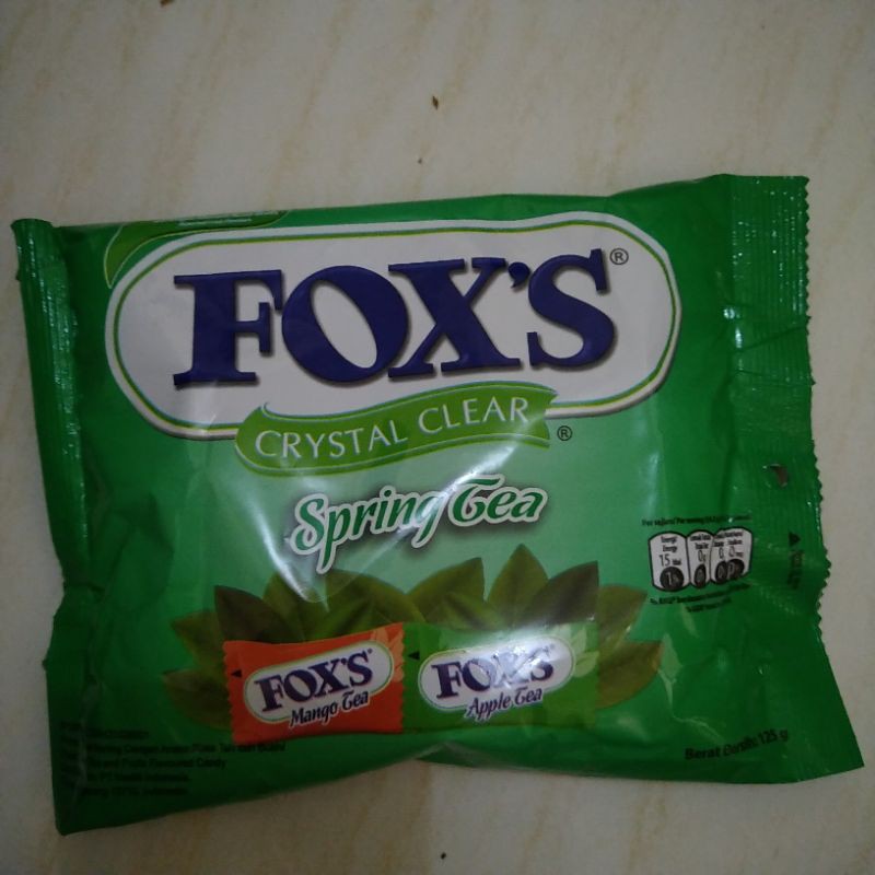 

Fox's crystal clear spring tea 125gr mango and apple tea