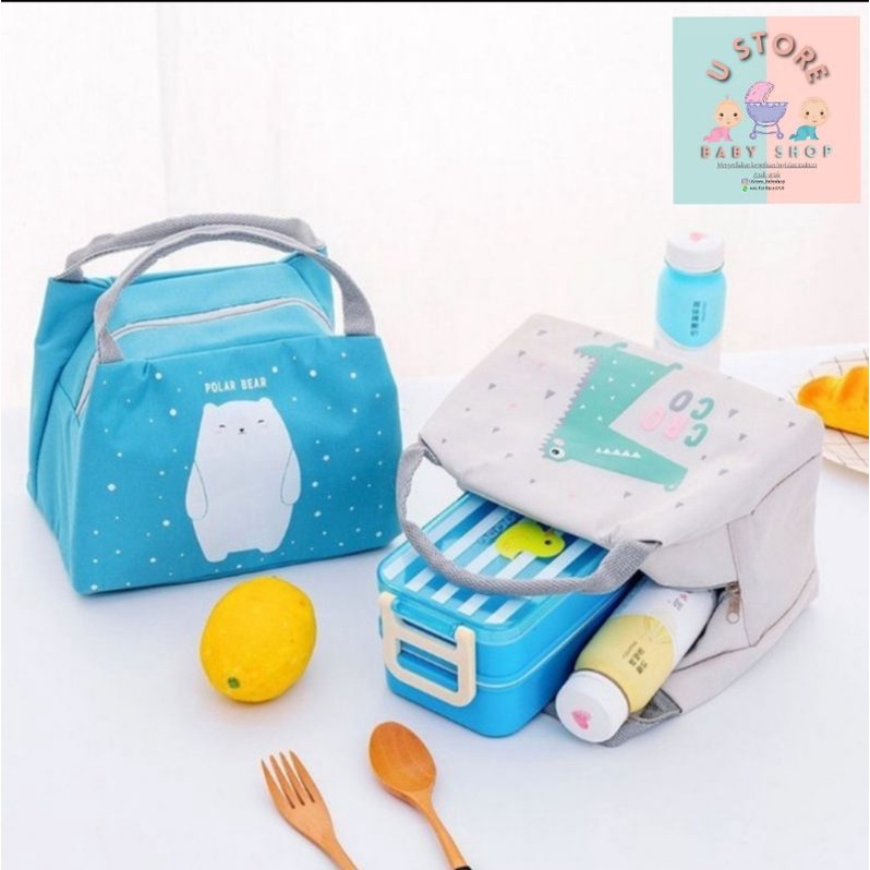 Tas cooler bag / Tas bekal kotak makan / Tas tempat ice gel / Tas Ice Gel murah untuk ASI