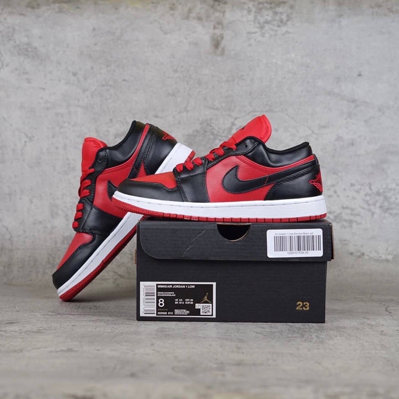 Nike Air Jordan 1 Low Banned Black Red 