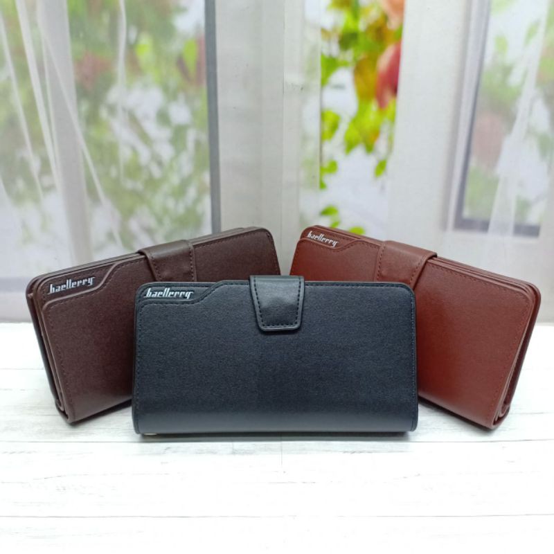 (DOMPETMURAHSTUFF) DOMPET WANITA &amp; PRIA BAELLERY KANCING. HANDBAG WANITA SEMI KULIT. DOMPET WANITA BAELLERY KARTU 24 SLOT