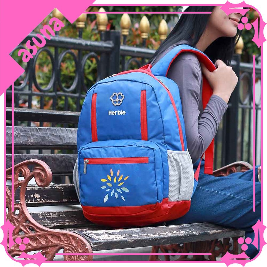 Tas Wanita Herbie (Ransel Cewek) Tas Backpack Wanita ASN 176 Free Raincoat Tas HERBIE ORIGINAL