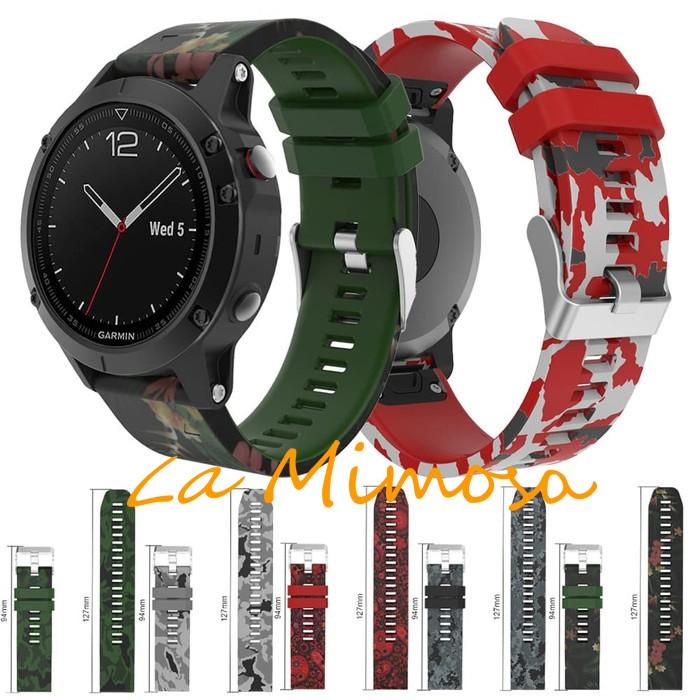 Strap Replacement Silicagel Camouflage Garmin Fenix 5 Watch Band
