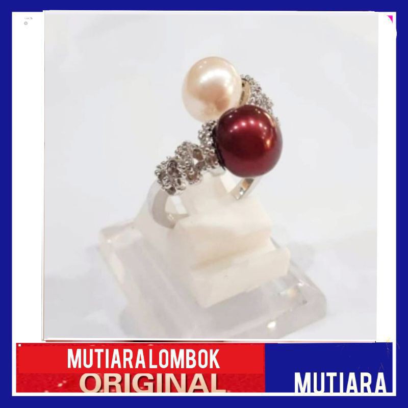 cincin mutiara lombok cincin mutiara asli perhiasan mutiara cincin mutiara tawar mutiara asli lombok