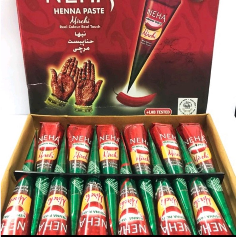 HENNA NEHA PASTE HEENA HALLAL Isi 12 PCS