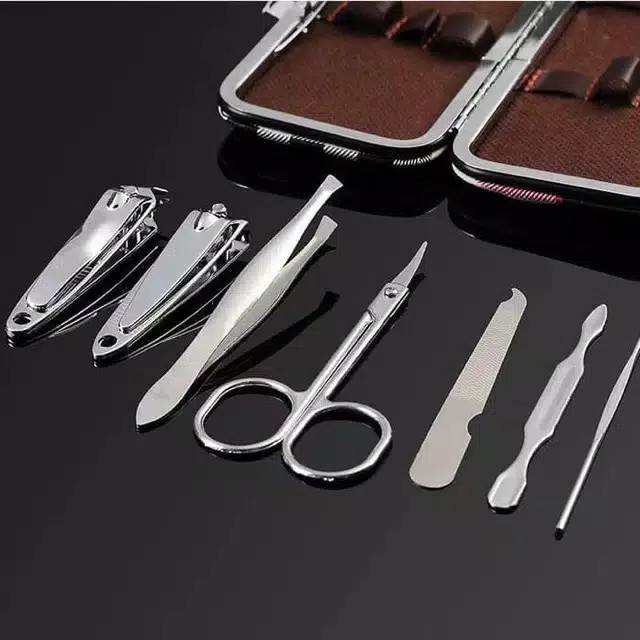 # HJ # Gunting kuku set 7pcs hail art set /mani cure pedicure peralatan potong