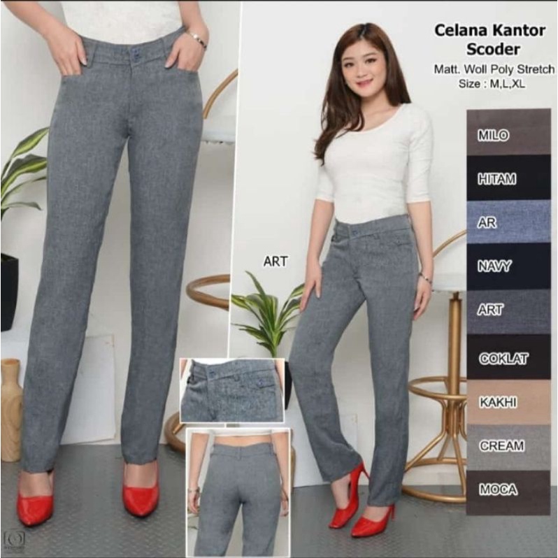 Celana kerja wanita celana bahan kerja wanita