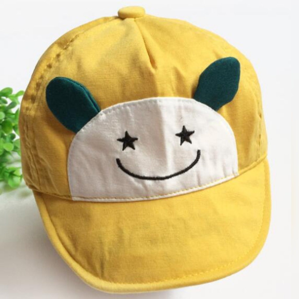 LIN8020 - TOPI ANAK MOTIF BERKARAKTER SMILE HELLO