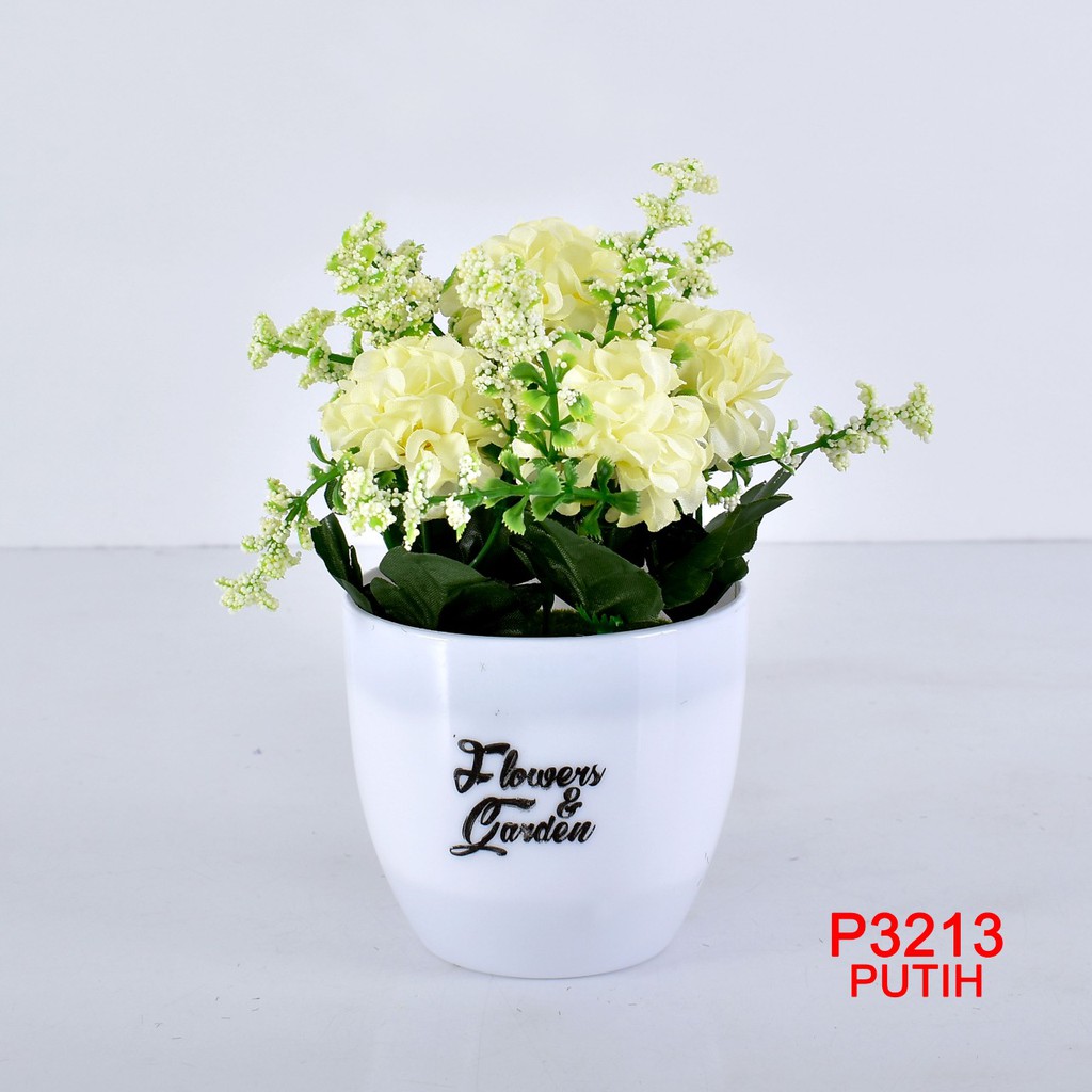 COD/ TL88 TANAMAN BUNGA HIAS POT TANAMAN HIAS DEKORASI RUMAH DAN BUNGA PLASTIK P3213-7