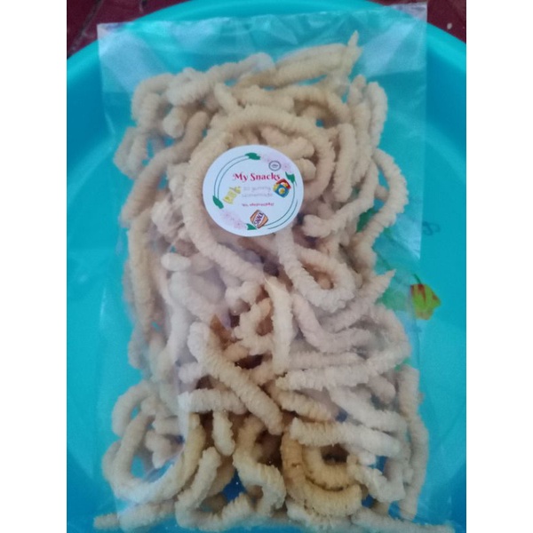 

KS stik ulat sutra, camilan ulat sutera snack ulat sutra rasa original (150gr)