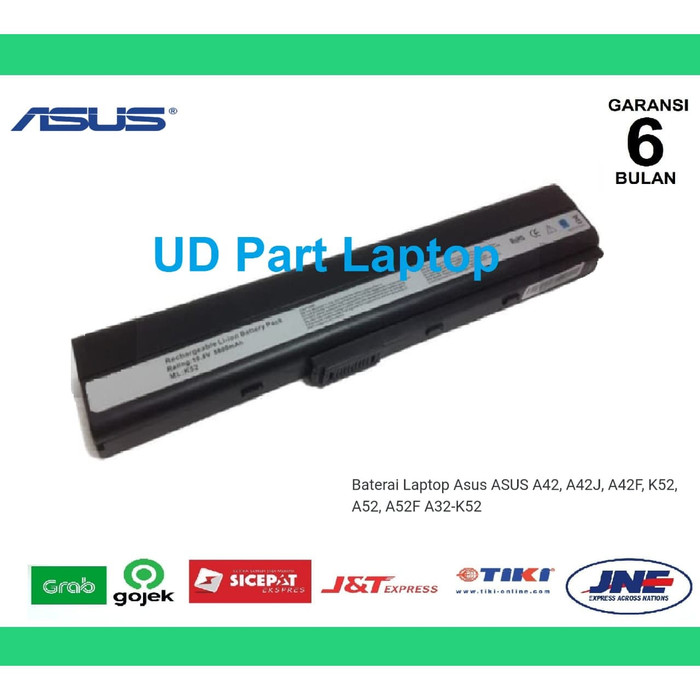 Original Baterai Laptop Asus ASUS A42 A42J, A42F, K52, A52, A52F.