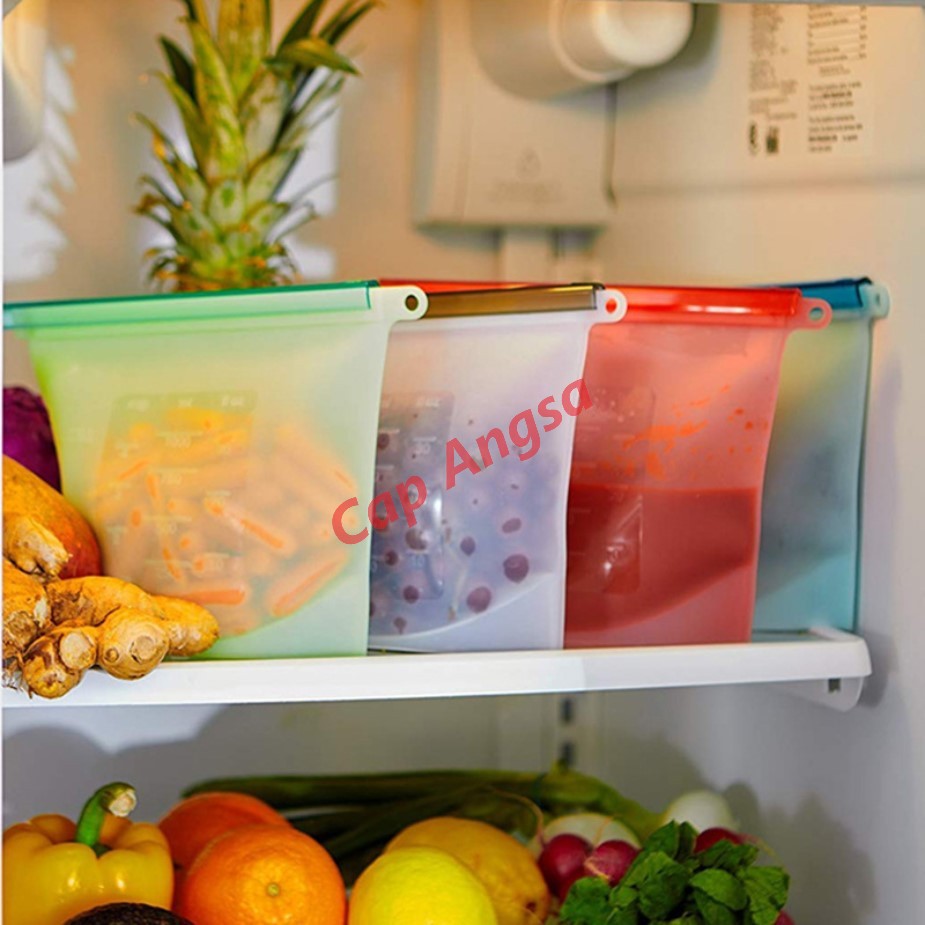 SILICONE ZIPLOCK FOOD GRADE STORAGE BAG KANTONG PLASTIK MAKANAN SILIKON SILICON ZIP LOCK SOUS VIDE