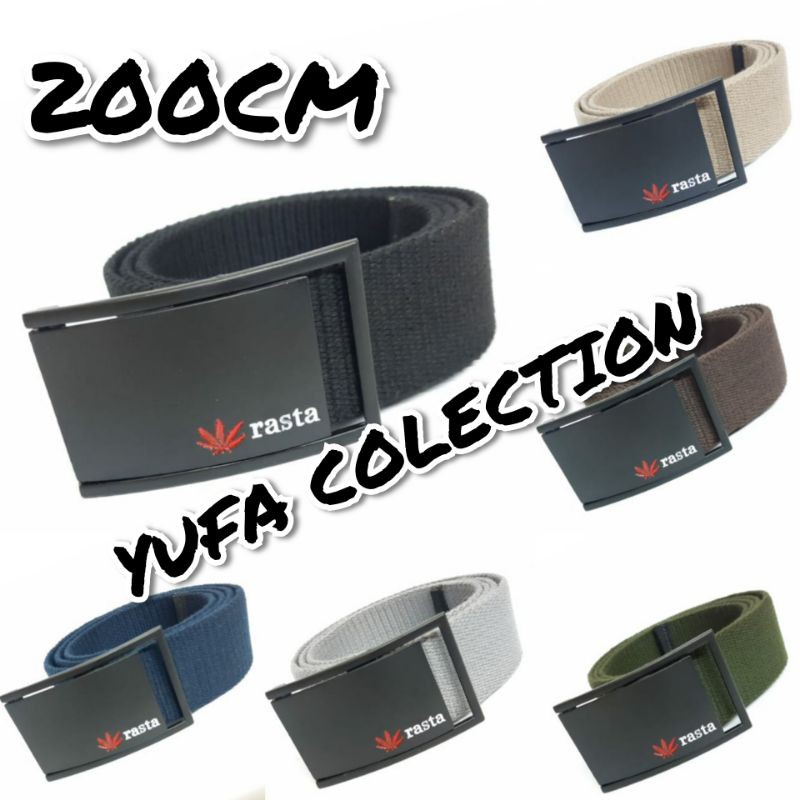 IKAT PINGGANG PRIA WANITA KANVAS TACTICAL RASTA 004TY