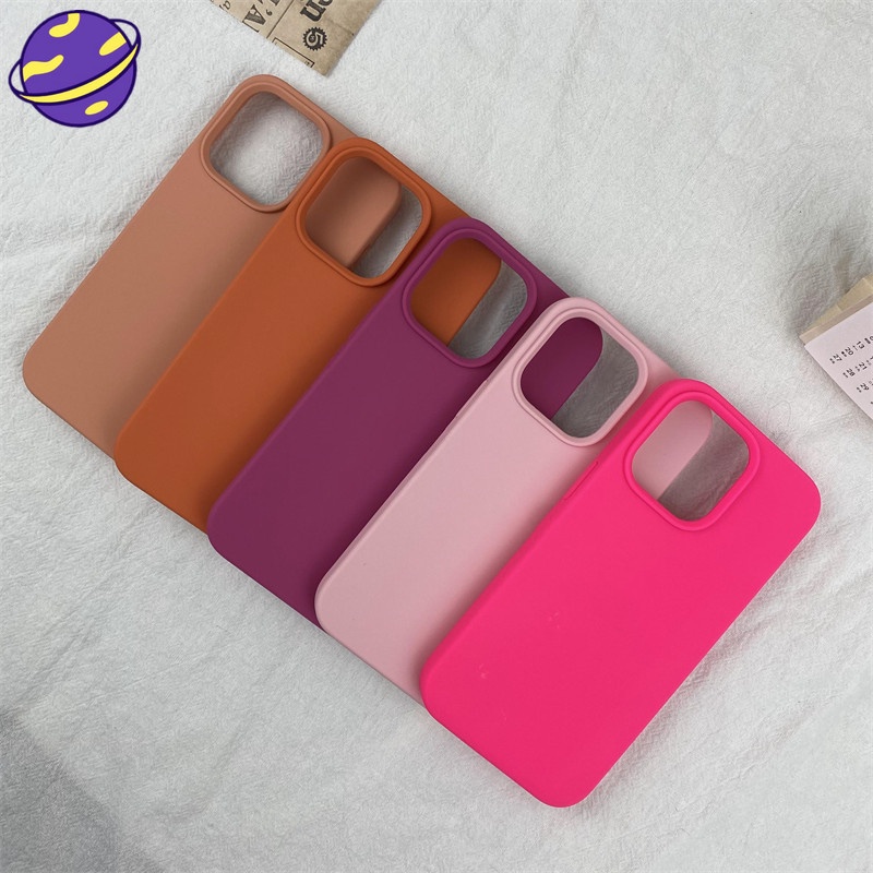 Soft Case Silikon Motif Buah Naga Warna Pink Apricot Oranye Untuk IPhone 11 12 13 Pro X XR XS Max 7 8 Plus