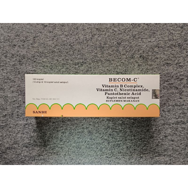 Jual Becom C strip isi 10 tablet - suplemen vitamin C dan Bcomplex ...