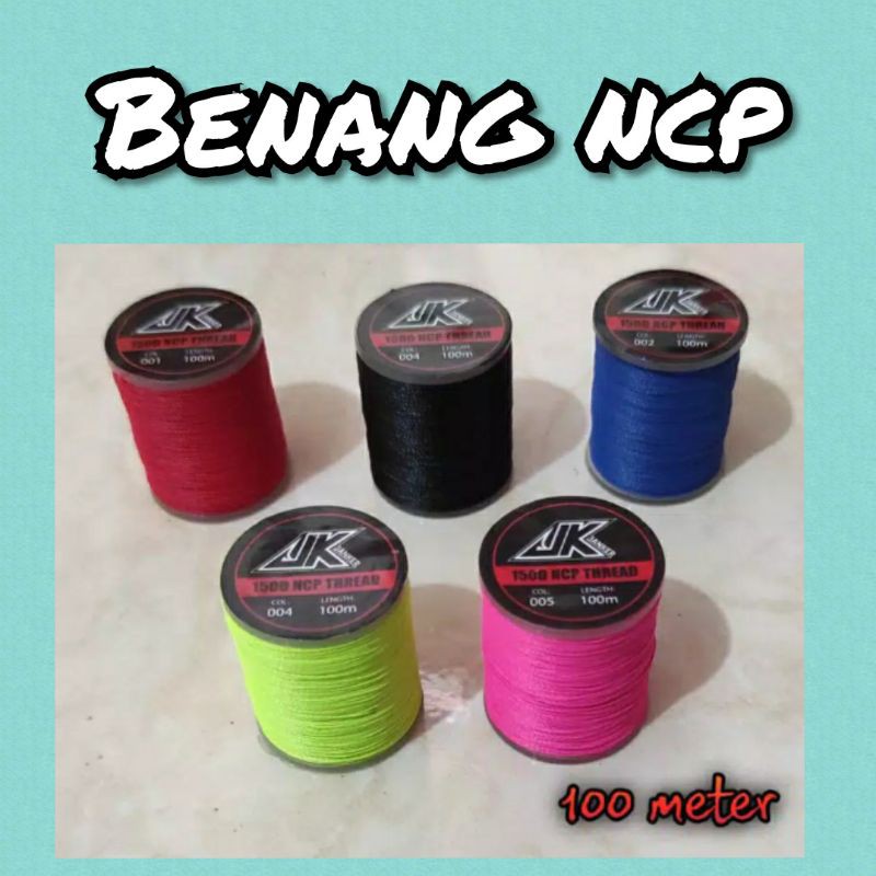 Benang NCP JK warna hijau tosca saja