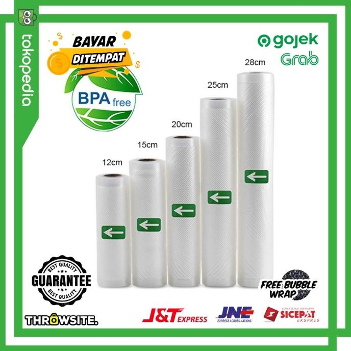 

Open DS] Kantong Plastik Vacuum Sealer Emboss Storage Bag 1 Roll