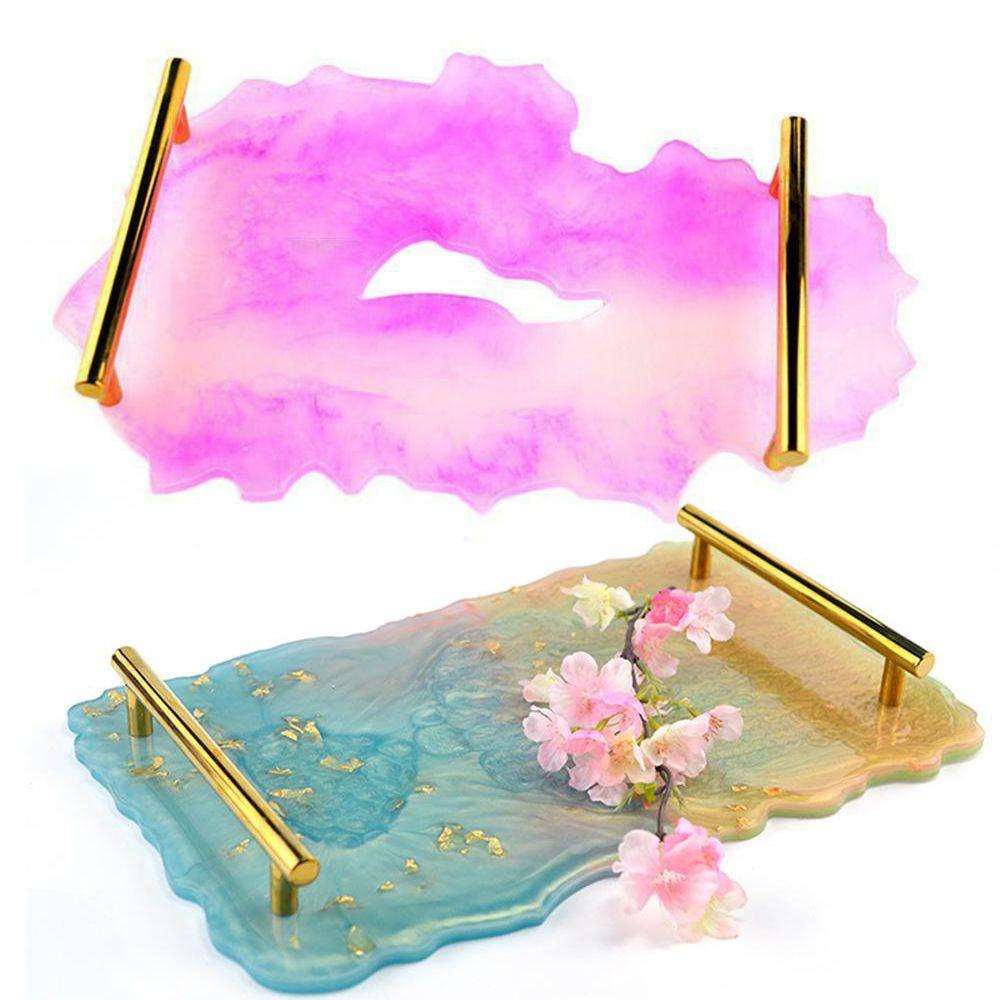 R-flower Tray Cetakan Handmade Irregular DIY Art Table Mat