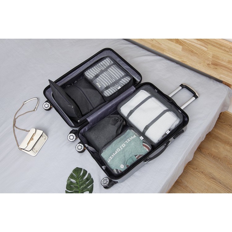 Travel Luggage Organizer Bag 7 IN 1 ( 1 set isi 7 pcs tas dengan model berbeda)