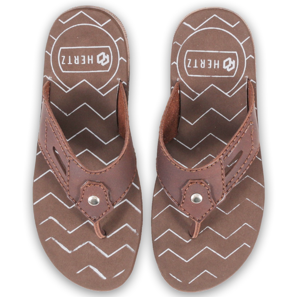 Sandal Anak Laki H 3586 Brand Hertz Sandal Kids cocok untuk Lebara Jalan Jalan Liburan Trendi Berkualitas Warna Coklat