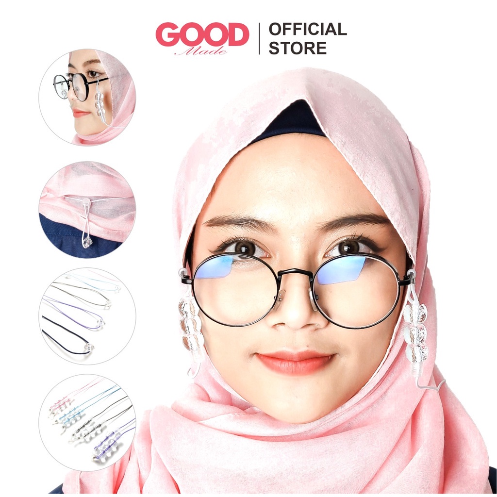 GOOD MADE - Tali Kacamata | Glasses Strap / Tali Kacamata Fashion Tali Kalung Masker | kalung kacamata | kalung kacamata | Konektor Bola Crystal | COD