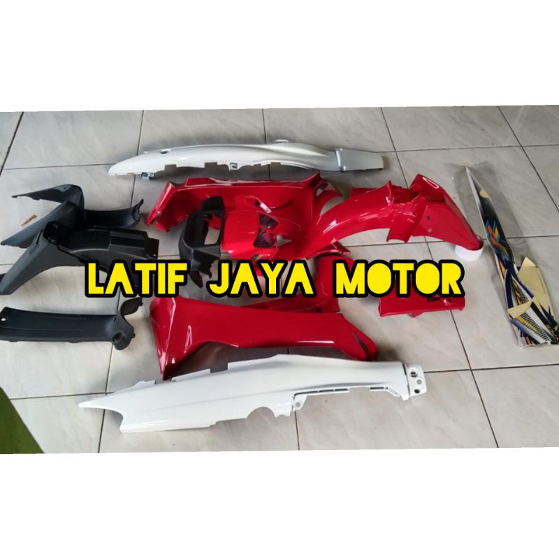 yamaha f1zr cover body fullset yamaha f1zr merah putih