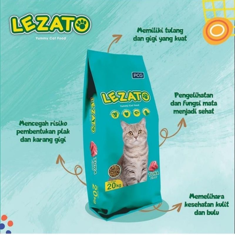 Lezato Cat Tuna Repack 1kg makanan kucing murah