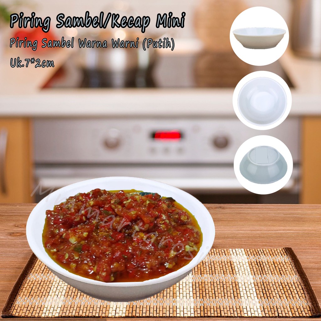 PIRING SAMBEL/KECAP MINI WARNA-WARNI MELAMINE WARE