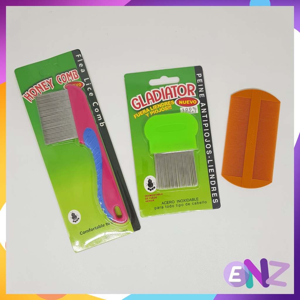 ENZ ® Sisir Serit kutu / Serit kutu / Sisir Gagang Pendek / Sisir Kutu Logam Pendek / Serit Logam / sisir kutu logam / sisir kutu plastik / sisir anti ketombe 1080