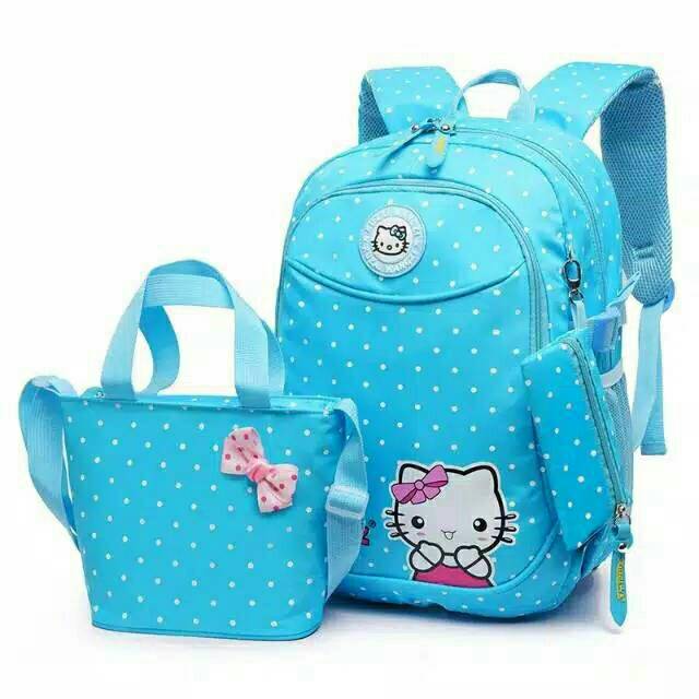 Backpack hellokity ransel anak 3in1