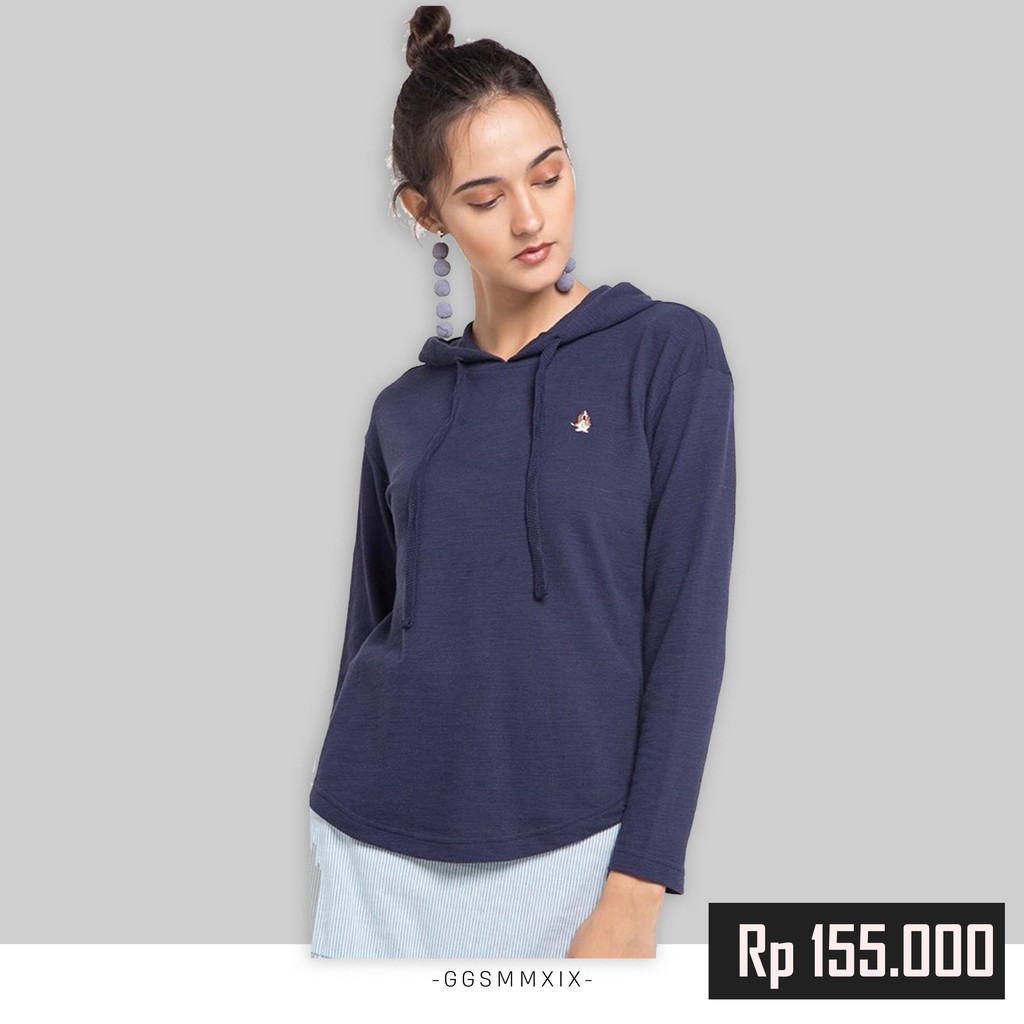 Hush Puppies Hoodie Zahava Navy Original Brand | Hush Puppies Hoodie Original Branded | Hush Puppies