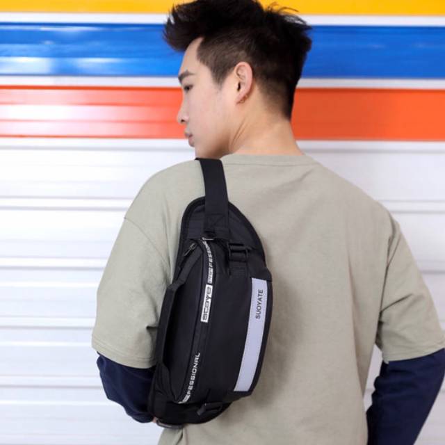 Best Selling Tas Slempang Selempang Anti Air Kanvas SPEN USB Charger Sling Bag Canvas Vr2 Waterproof