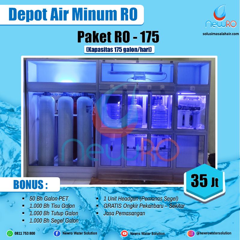 Paket Depot Air Minum RO (Reverse Osmosis) - 175