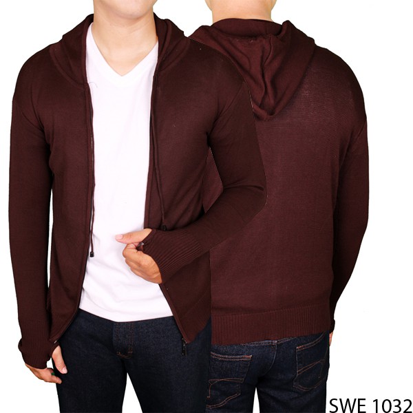 Sweater Ariel Polos Rajut Rajut Coklat SWE 1032