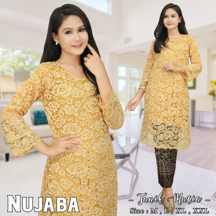 Kebaya Brukat Tunik Mutia Trendy