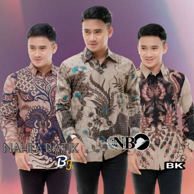 PREMIUM BEST SELLER MODERN Batik Pria Lengan Panjang Bagus Mahal Terbaru Murah Solo Jawa Kondangan.