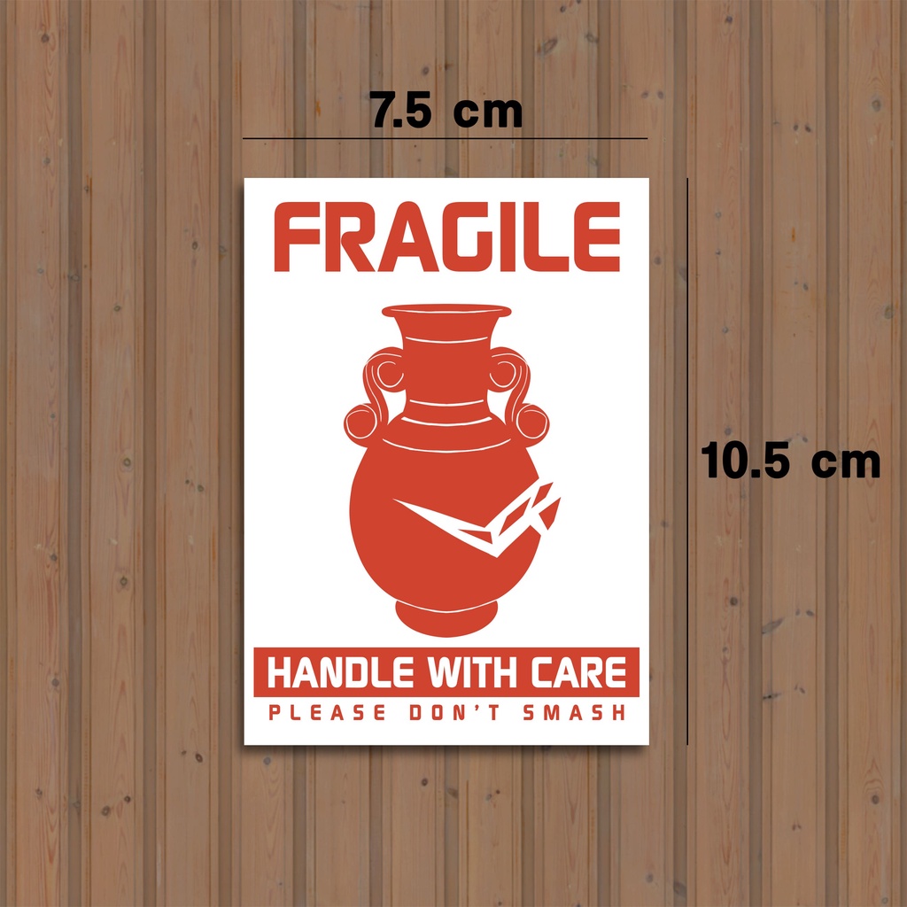 

Sticker Fragile Custom Seri C VINYL