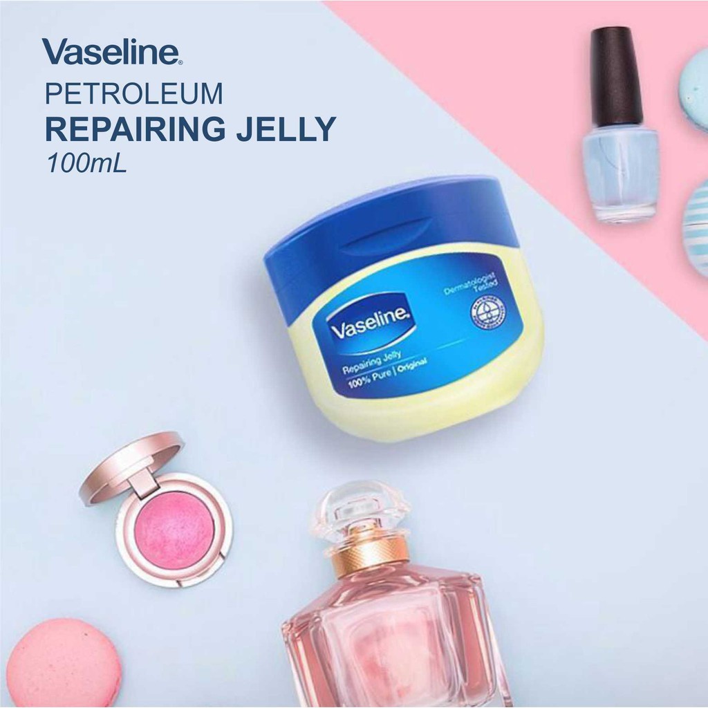 (ready) Vaseline Petroleum | Repairing Jelly 100ml 50ml / Petrolatum Petrolium Jelly for baby | aloe