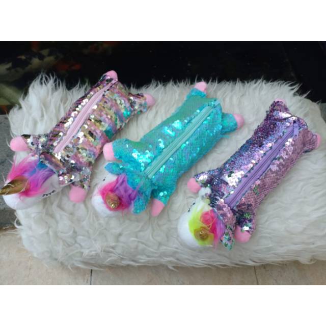 

New Arrival! Tempat Pensil Sequin Unicorn / Pencil Case Unicorn