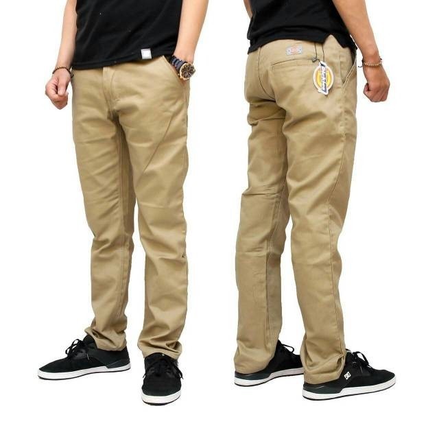 PREMIUM Celana  Chino  Panjang Cream  Mocca Hitam Grey Abu 