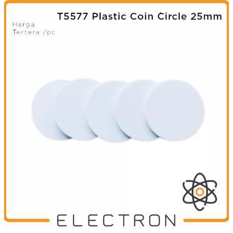 T5577 Koin Bulat RFID 125kHz Proximity Rewritable Coin Copy Clone Tag