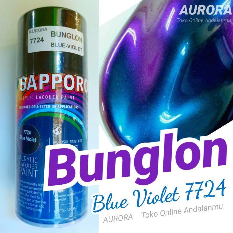 Pilok Pylox Cat Semprot Sapporo Bunglon Blue Violet 7724 Chameleon Cameleon 3D 300ml Bungklon