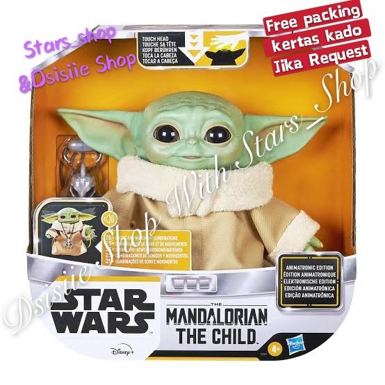 Star Wars The Mandalorian The Child Baby Yoda Animatronic Original Shopee Indonesia