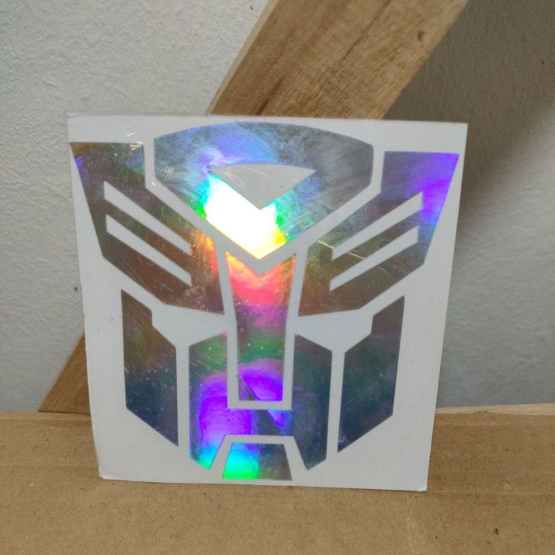 Stiker Logo Transformers Robot Cutting