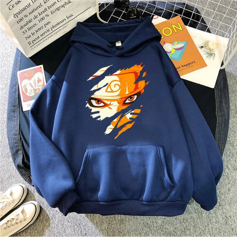 NARUTO SAGA MODE SWEATER HOODIE UNISEX ANIME TEBAL TERBARU'