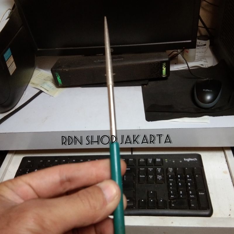 kikir besi mini model bulat runcing 180 x 5 mm nikko diamond files steel industry