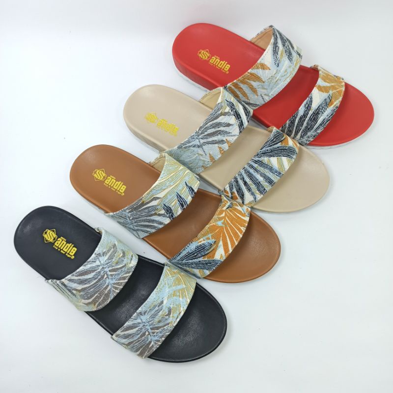 Sandal Selop Wanita Sendal Birken Motif Andis AF01