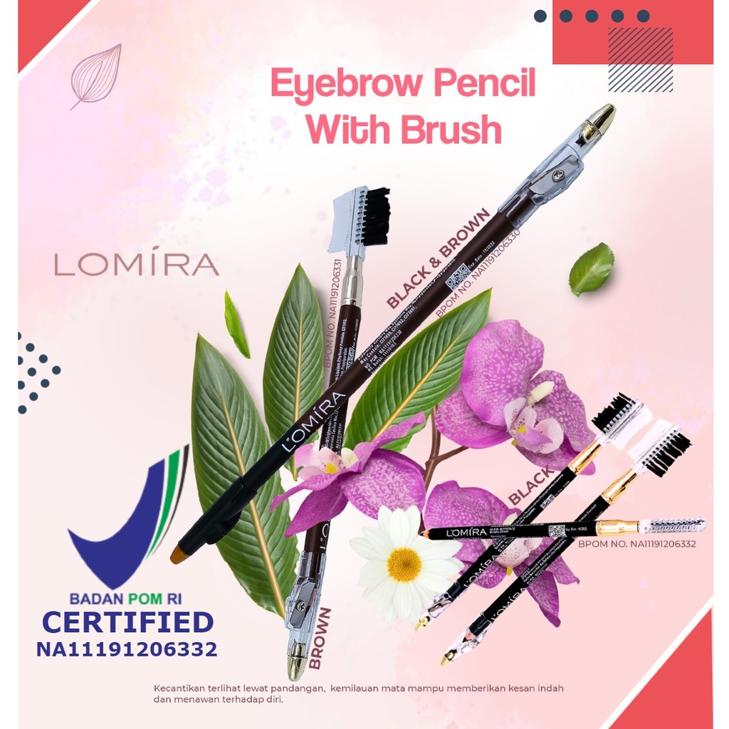 Pensil Alis LOMIRA / Eyebrow Pencil BPOM NA11191206332