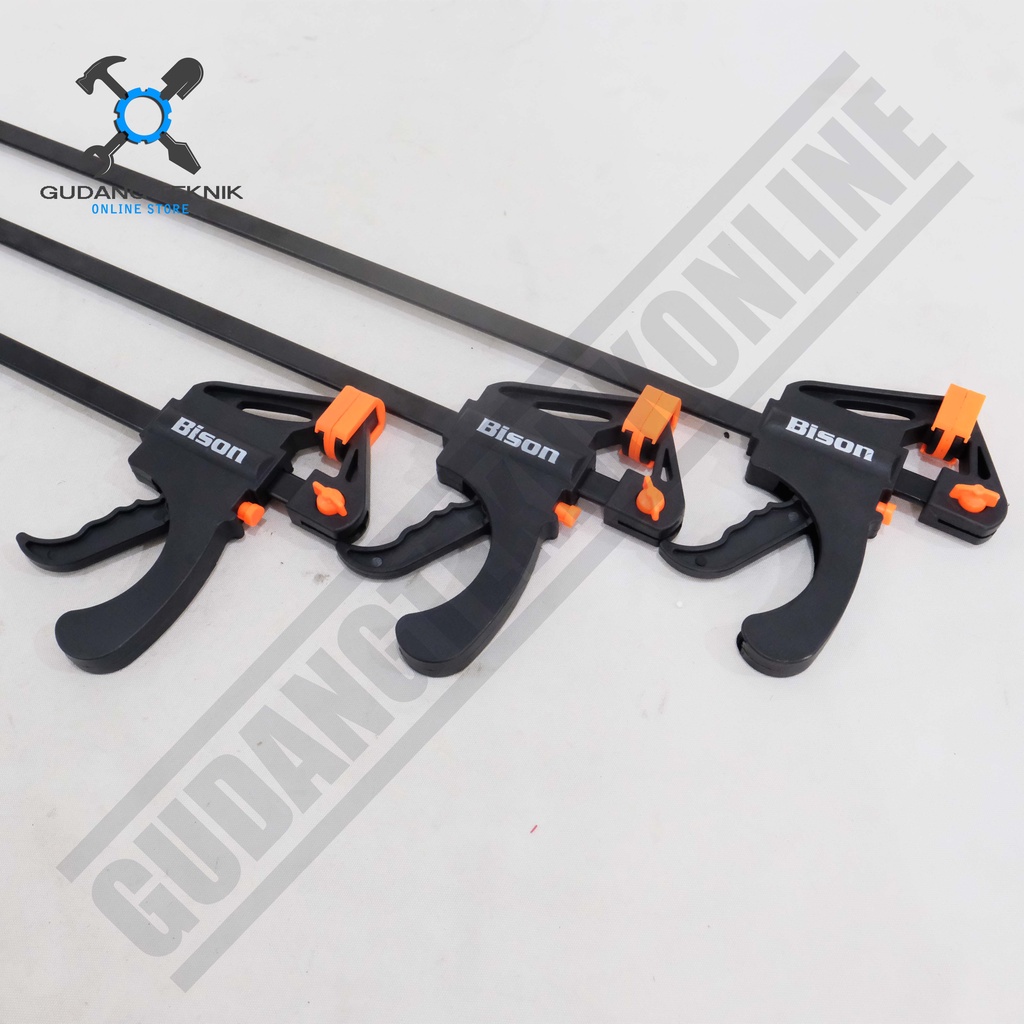 Bison Clamp F Klem Kayu F 18&quot; 24&quot; 36&quot; - Alat Jepit Penjepit Clamp F 18 Inch 24 Inch 36 Inch Bison