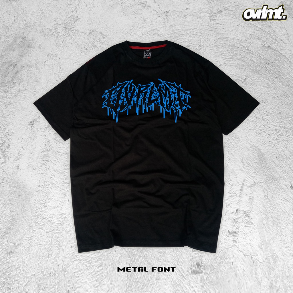 OVERLIMIT FONT METAL T-SHIRT OVERSIZE | KAOS OVERSIZE | STREETWEAR